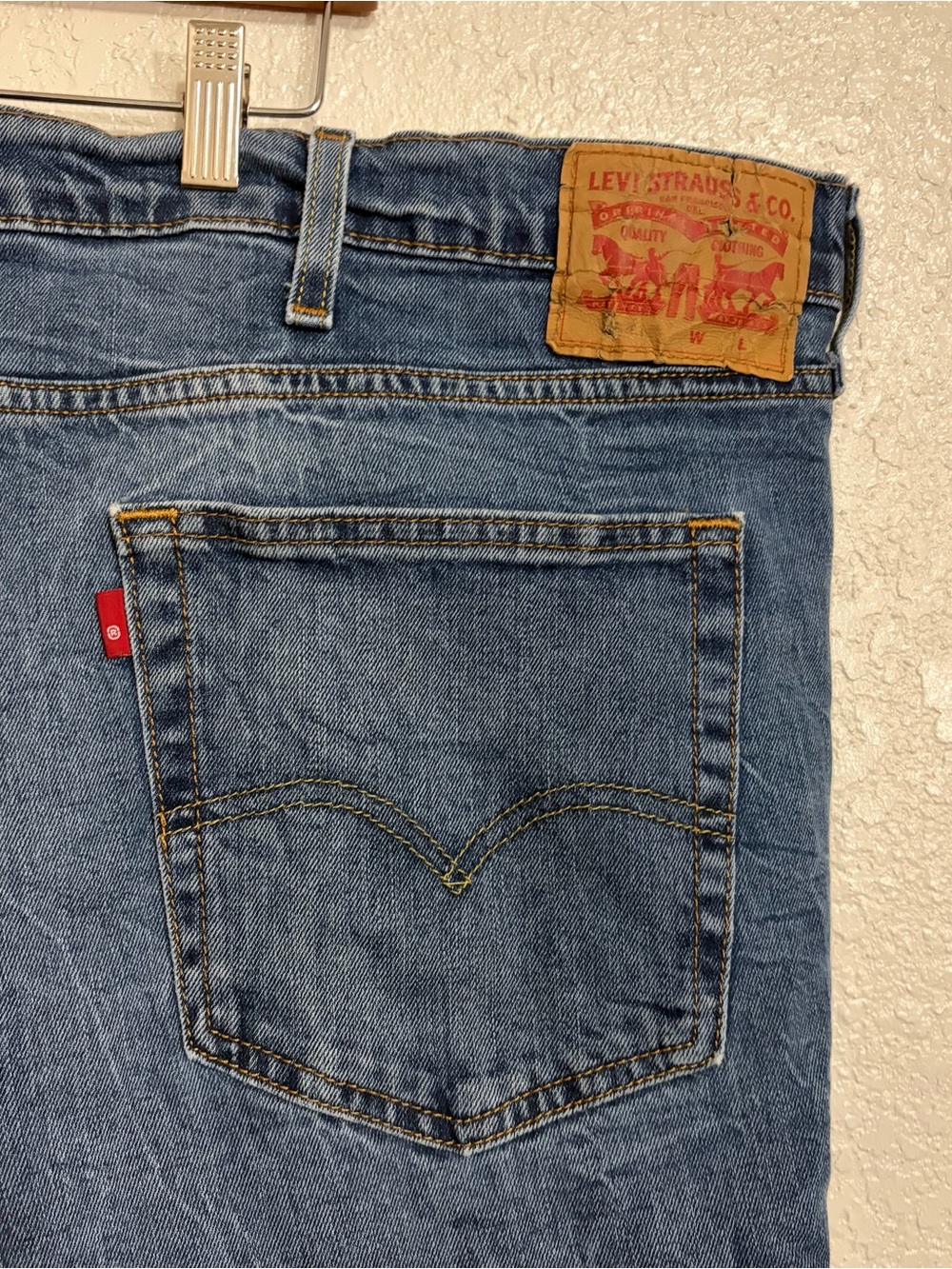 Levi’s Men’s Denim Jeans 50X29 Plus Size Workwear Blue Big and Tall